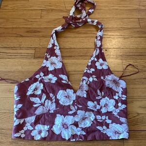 NWT A&F halter crop top